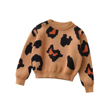 Load image into Gallery viewer, Leopard Print Knit Sweater - Little JQube
