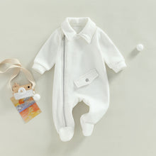 Load image into Gallery viewer, Baby Long Sleeve Zipper Jumpsuit - Little JQube
