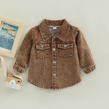 Load image into Gallery viewer, Brown Denim Jean Jacket - Little JQube
