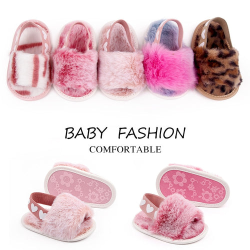 Fashion Faux Fur Baby Shoes - Little JQube