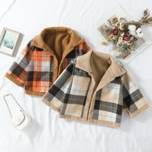 Load image into Gallery viewer, Fur Plaid Double-sided Coat - Little JQube
