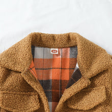 Load image into Gallery viewer, Fur Plaid Double-sided Coat - Little JQube
