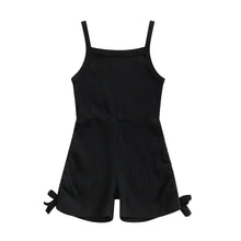 Load image into Gallery viewer, Brown Ribbed Sleeveless Romper - Little JQube
