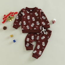 Load image into Gallery viewer, Santa Claus Letter Printed Sweatshirt Pants - Little JQube
