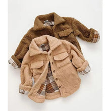 Load image into Gallery viewer, Fur Plaid Double-sided Coat - Little JQube
