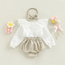 Load image into Gallery viewer, Long Sleeve Romper and Hairband Set - Little JQube
