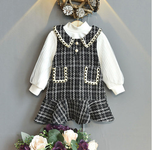 2 PCS Plaid Dress - Little JQube