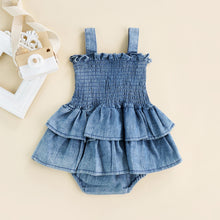 Load image into Gallery viewer, Sleeveless Denim Romper - Little JQube
