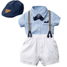 Load image into Gallery viewer, Romper with Suspender Shorts - Little JQube
