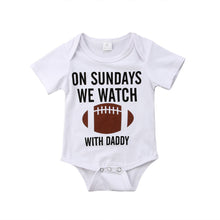 Load image into Gallery viewer, Football Print Onesie - Little JQube
