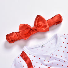 Load image into Gallery viewer, Infant Polka Dot Bowknot Romper - Little JQube
