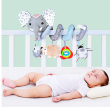 Load image into Gallery viewer, Plush Animal Hanging Rattle - Little JQube
