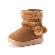 Load image into Gallery viewer, Fur Ball Snowy Toddler Boots - Little JQube
