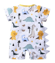 Load image into Gallery viewer, Short Sleeve Dinosaur Romper - Little JQube
