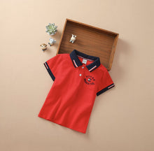 Load image into Gallery viewer, Short-Sleeve Polo Shirt - Little JQube
