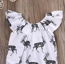 Load image into Gallery viewer, Deer Print Romper - Little JQube
