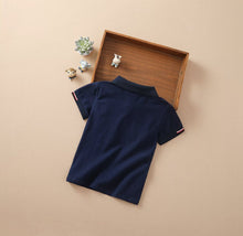 Load image into Gallery viewer, Short-Sleeve Polo Shirt - Little JQube
