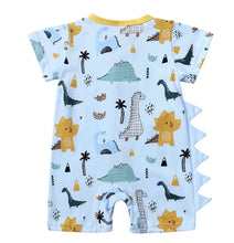 Load image into Gallery viewer, Short Sleeve Dinosaur Romper - Little JQube
