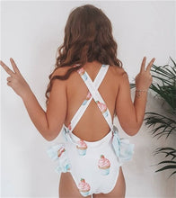 Load image into Gallery viewer, Cupcake Pattern Swimsuit - Little JQube
