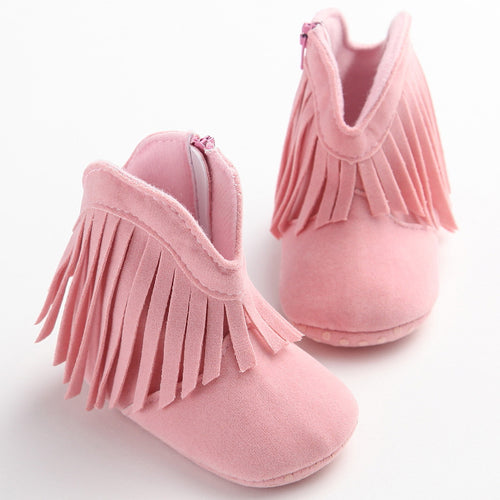 Baby Girl Fringe Boots - Little JQube