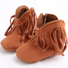 Load image into Gallery viewer, Baby Girl Fringe Boots - Little JQube
