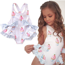 Load image into Gallery viewer, Cupcake Pattern Swimsuit - Little JQube
