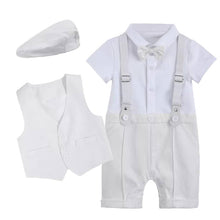 Load image into Gallery viewer, Baby Boy Christening Romper Sets - Little JQube

