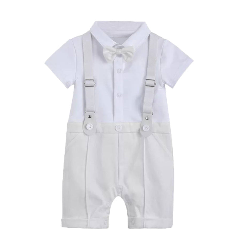 Baby Boy Christening Romper Sets - Little JQube