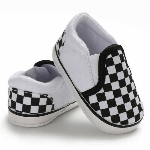 Baby Checkered Pattern Shoe - Little JQube